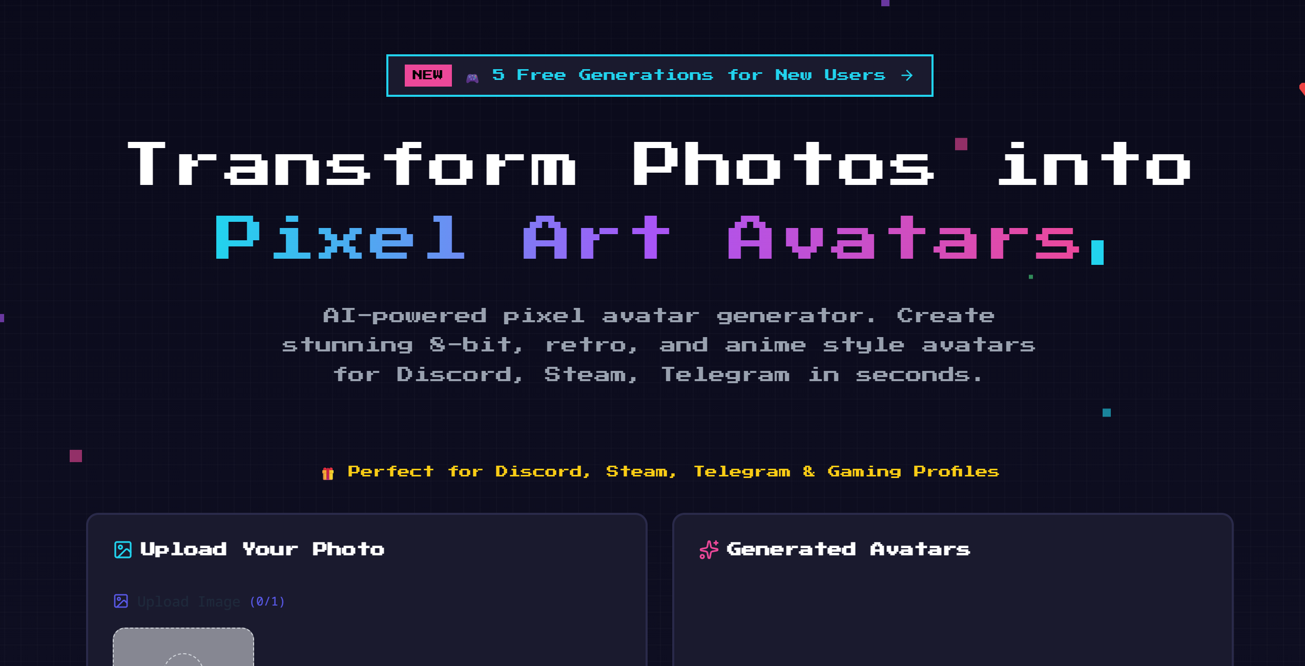 Pixel Avatar Generator