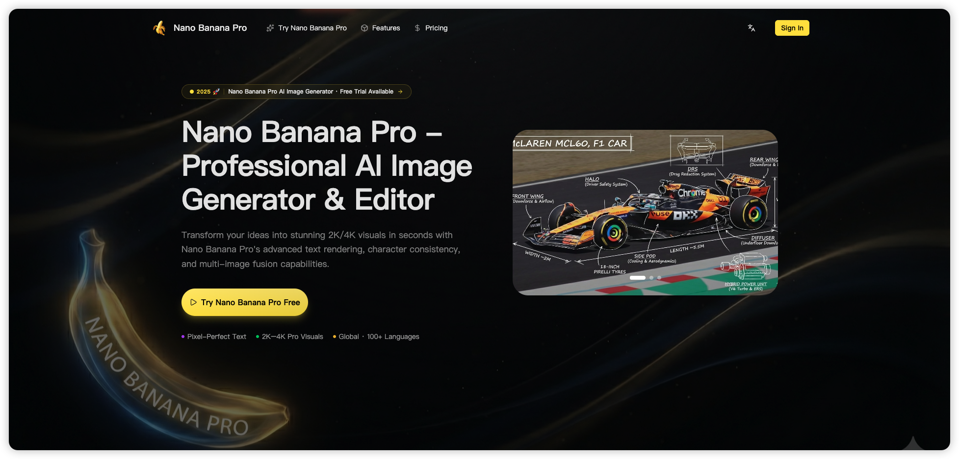 Nano Banana Pro - Professional AI Image Generator & Editor