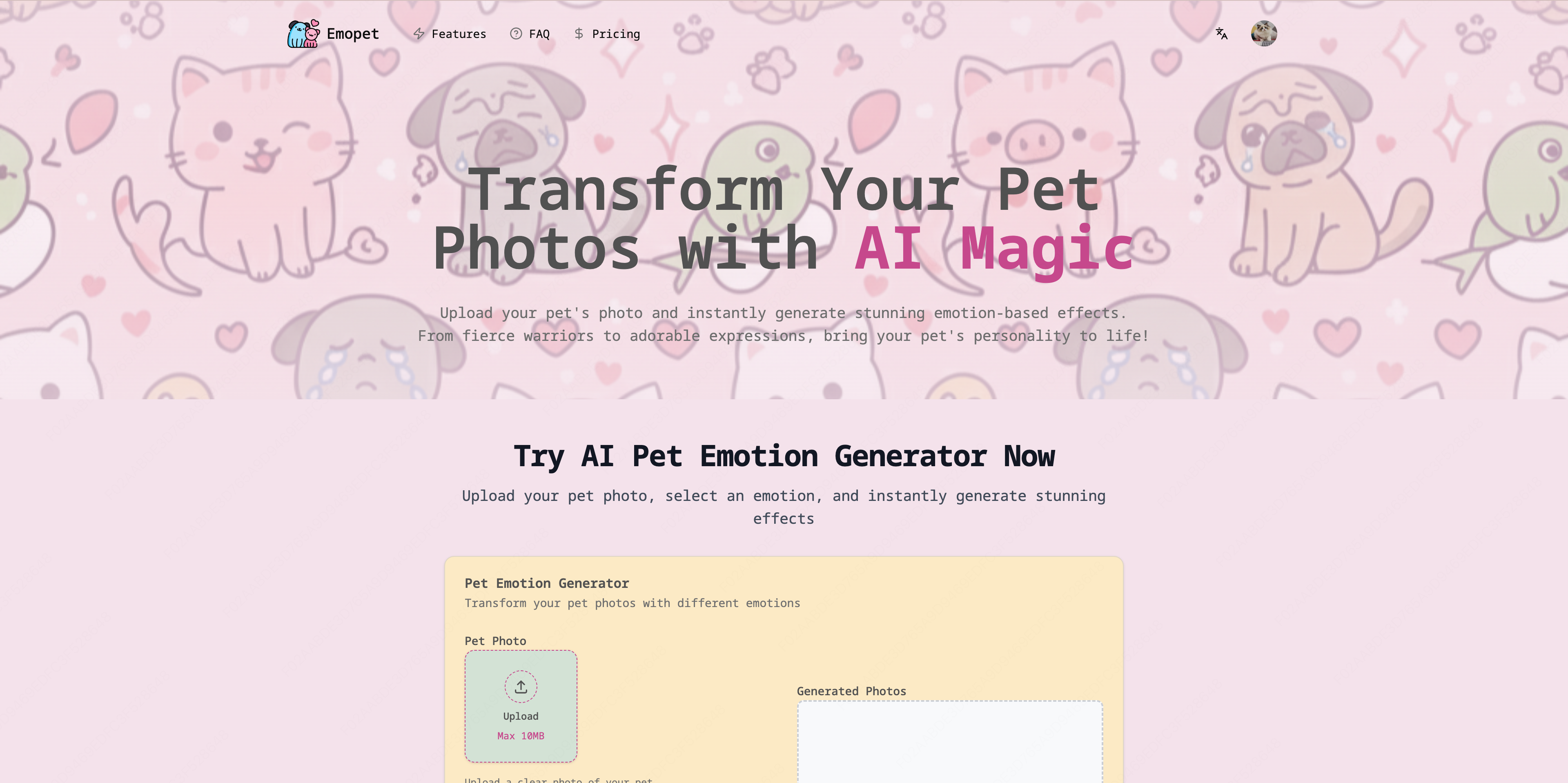 AI-Powered Emotion Effects for Pets, Kids & Portraits