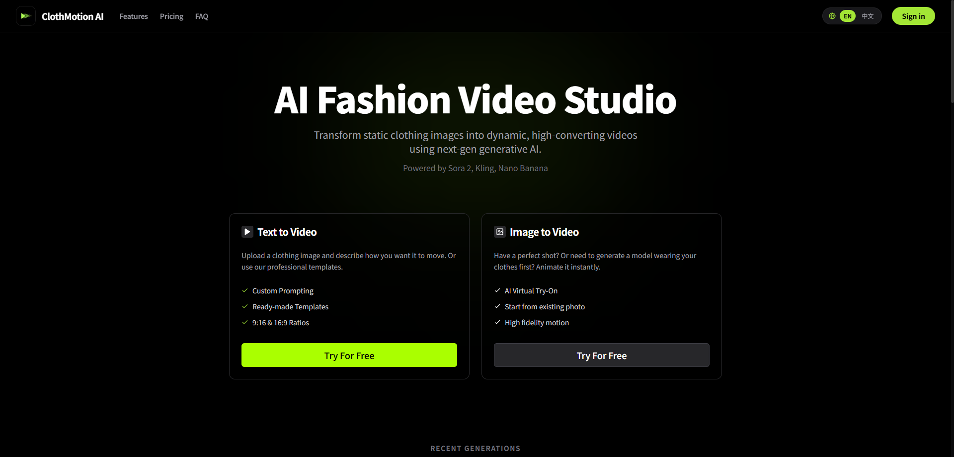 Transform static clothing images into dynamic, high-converting videos