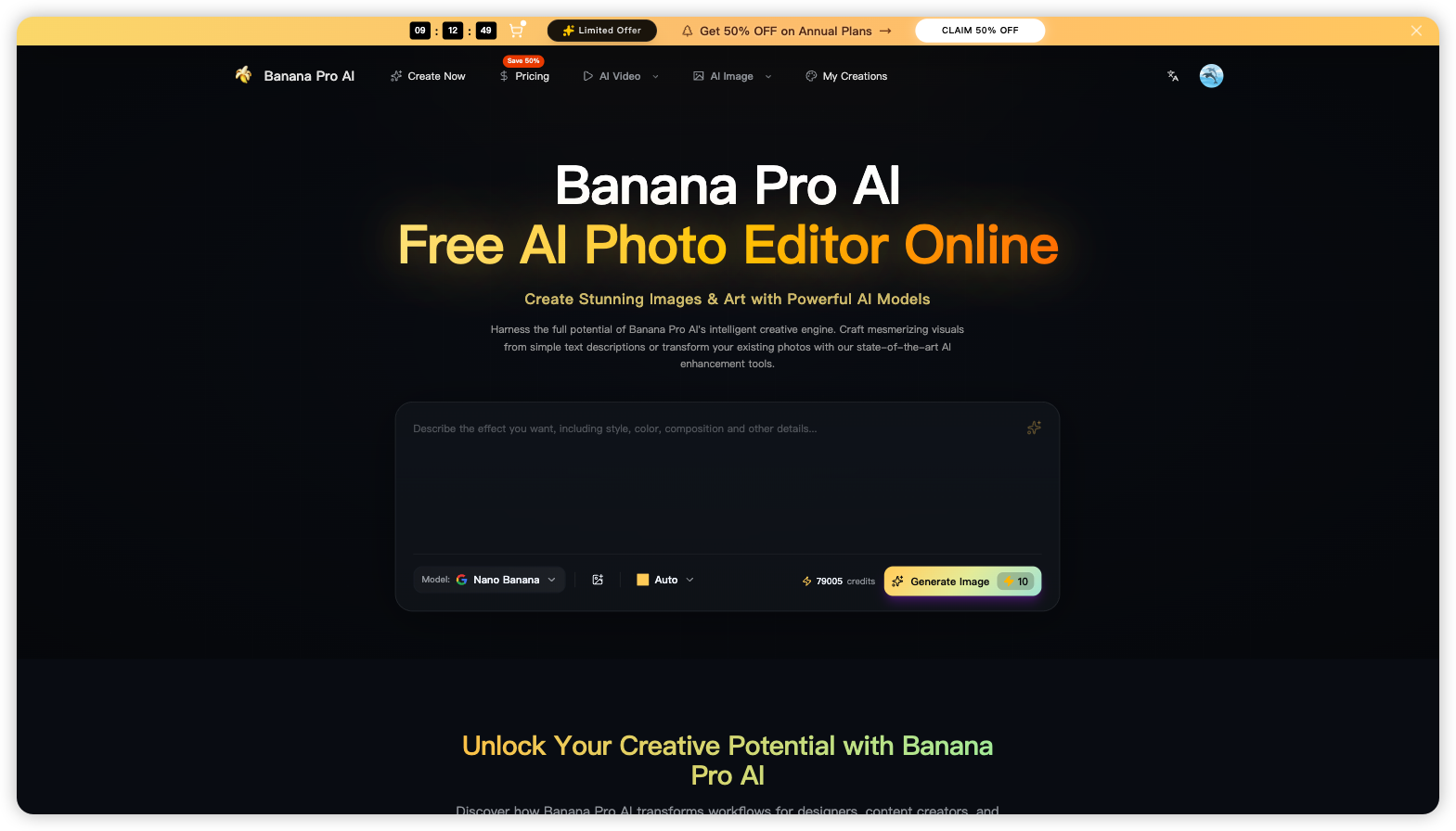 Banana Pro AI Free AI Photo Editor Online