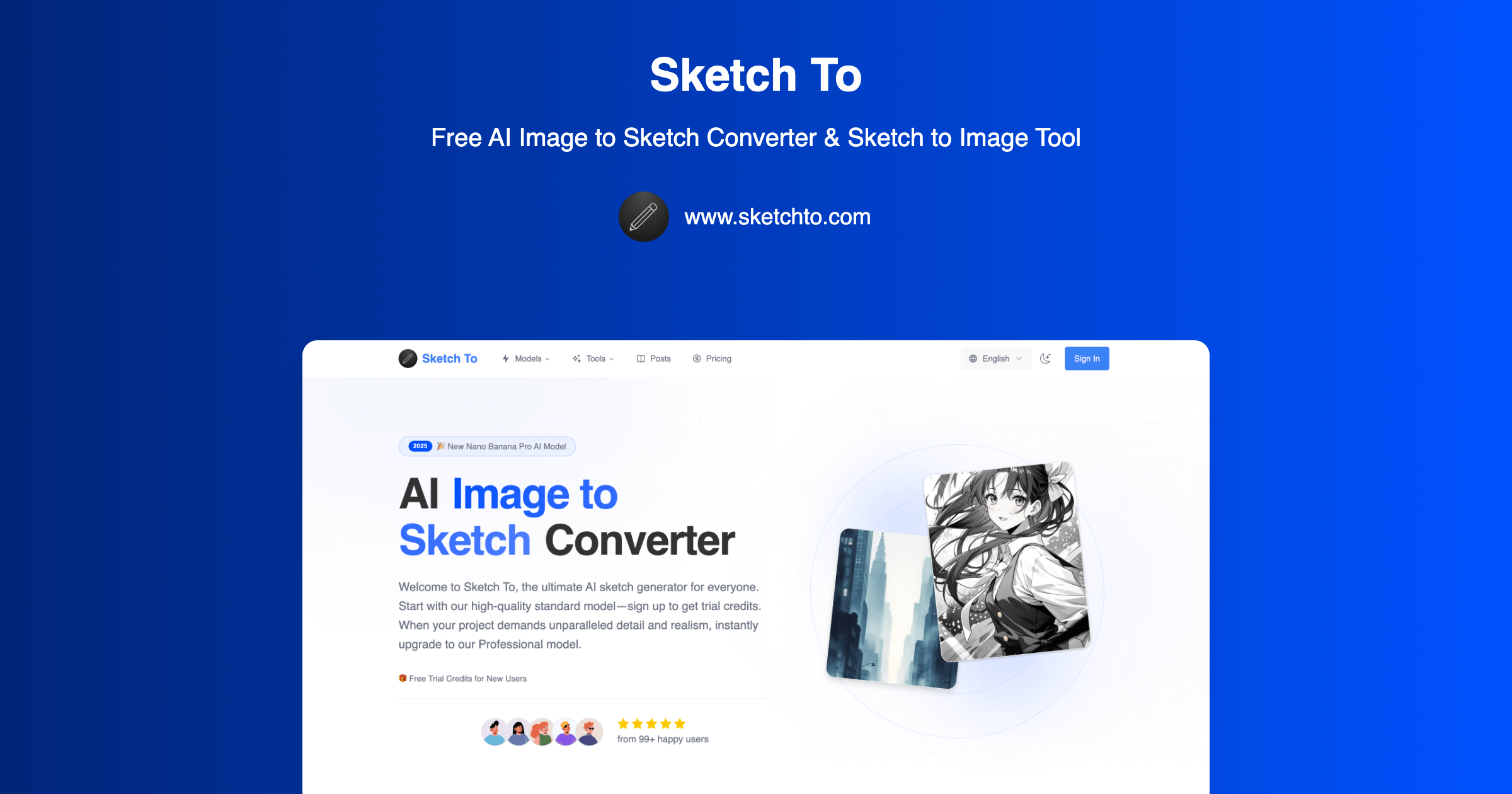AI Image to Sketch Converter