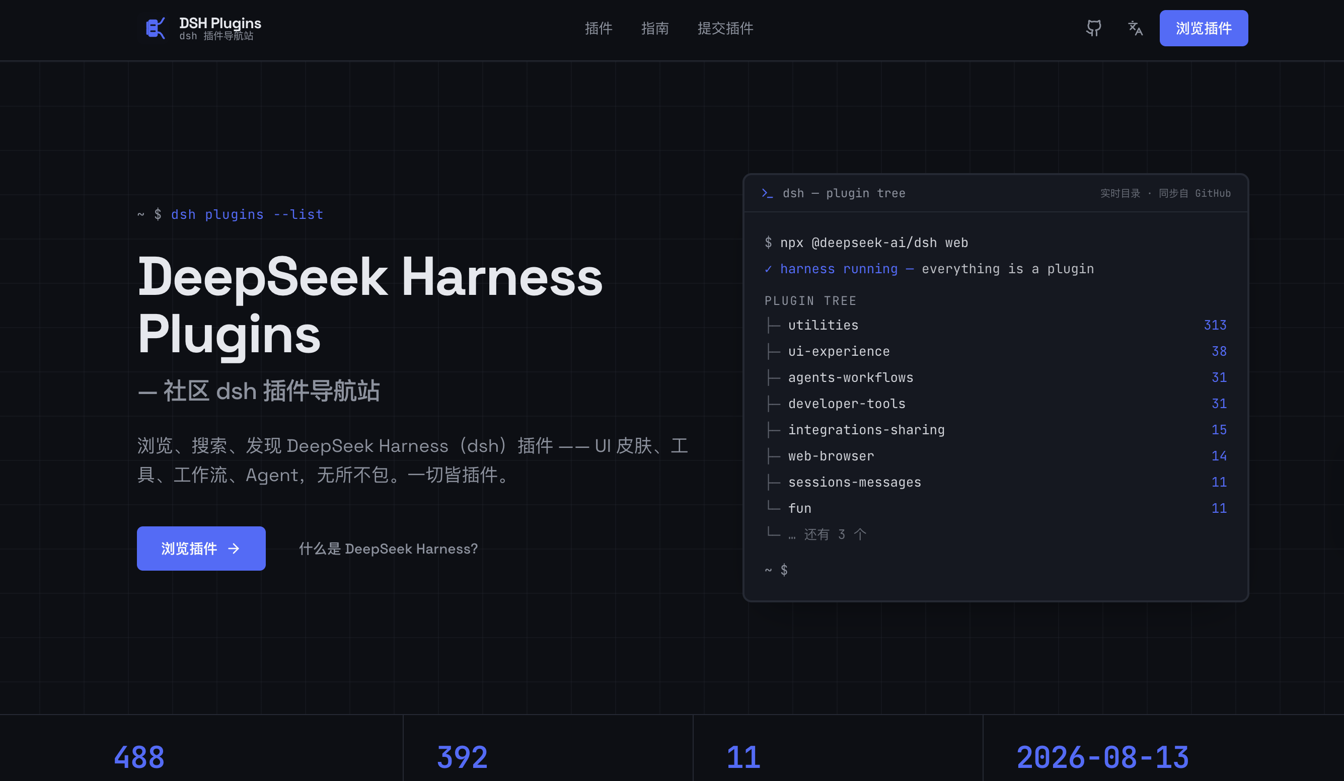 DeepSeek Harness Plugins（dsh Plugins）