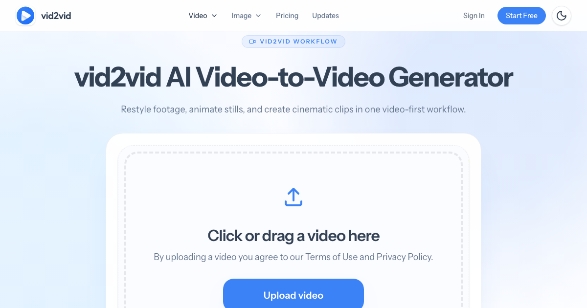 vid2vid — AI Video Variant Studio