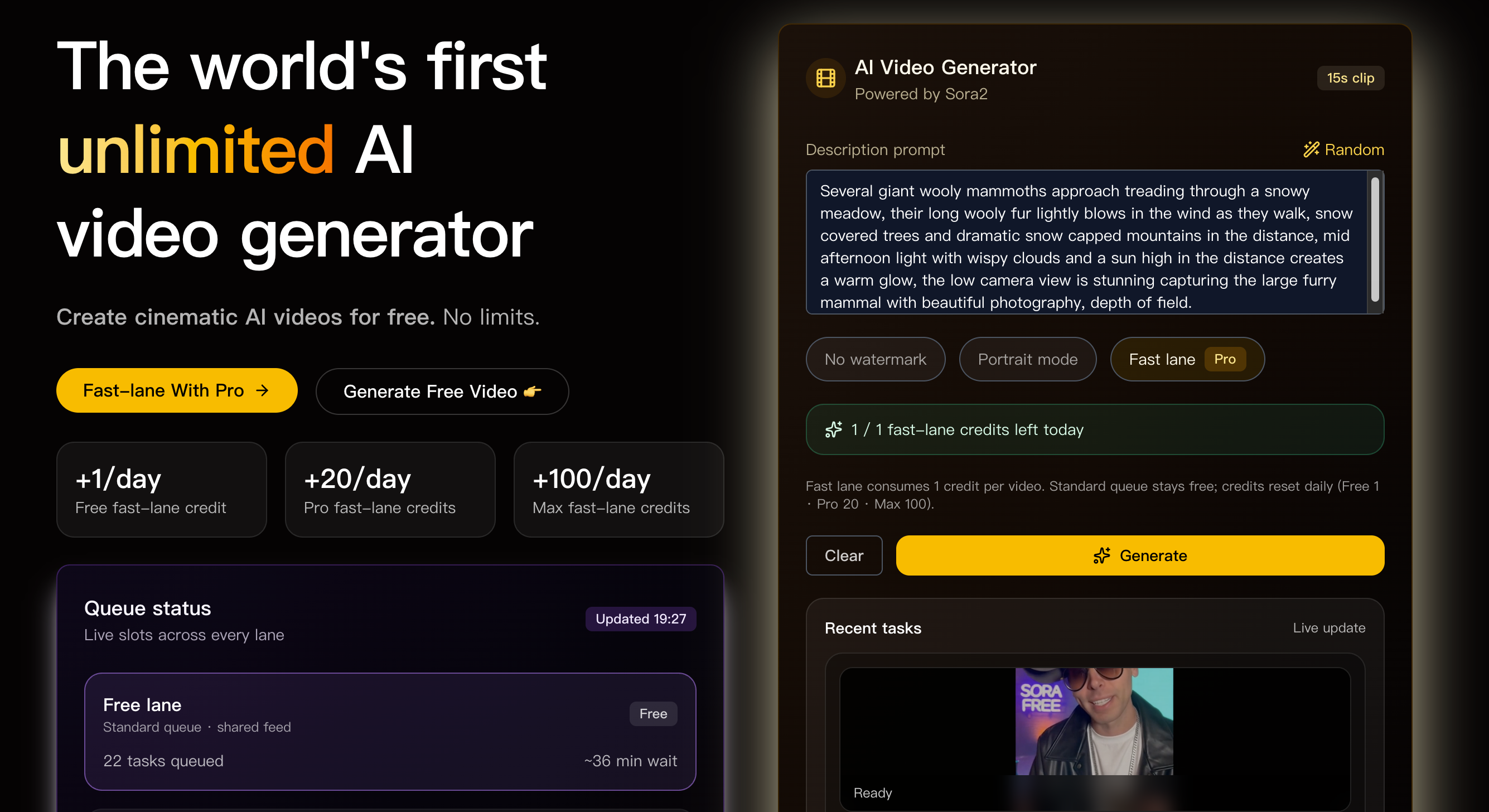PowerVideo: world's first unlimited free AI video generator