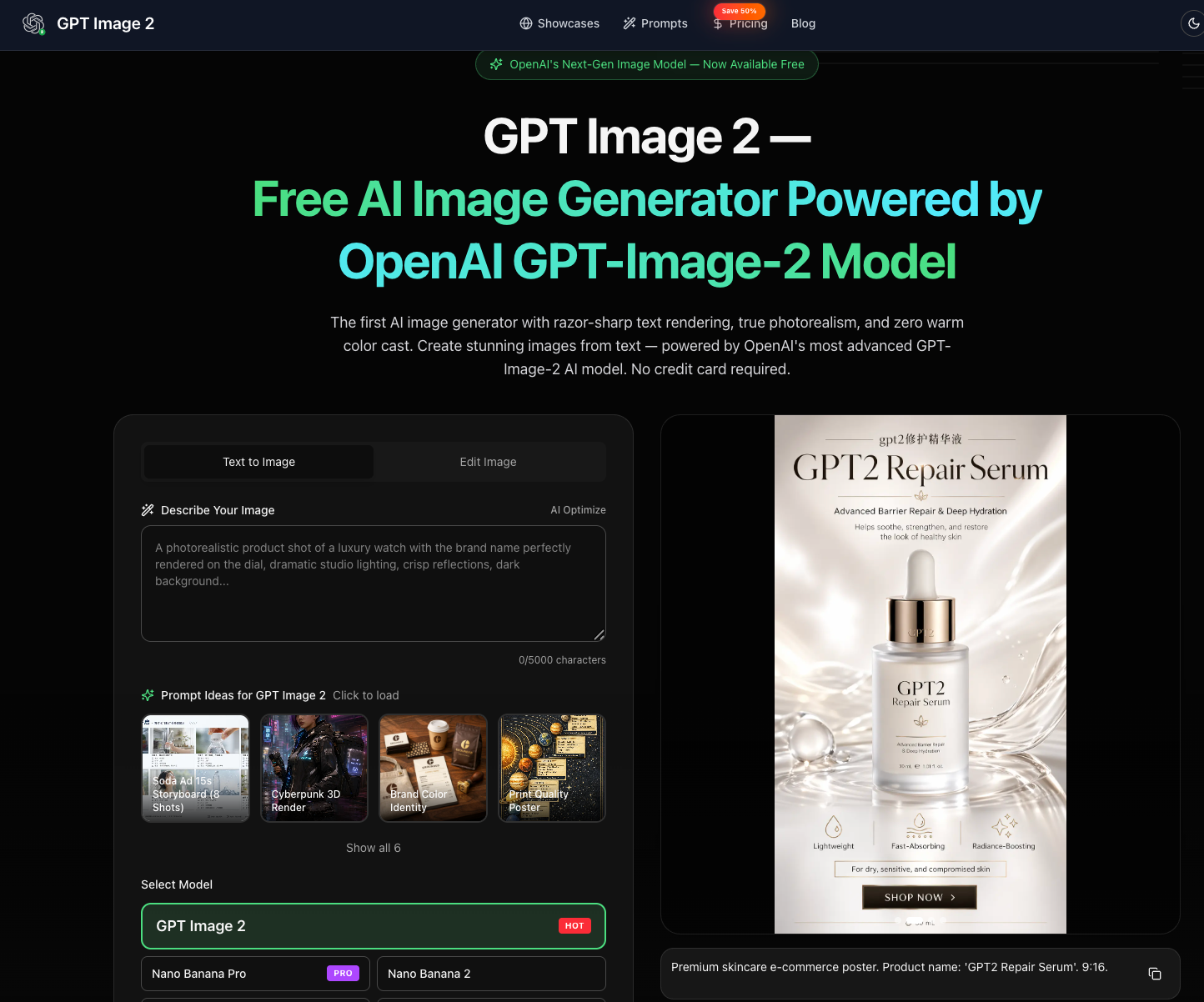 GPT Image 2 Free
