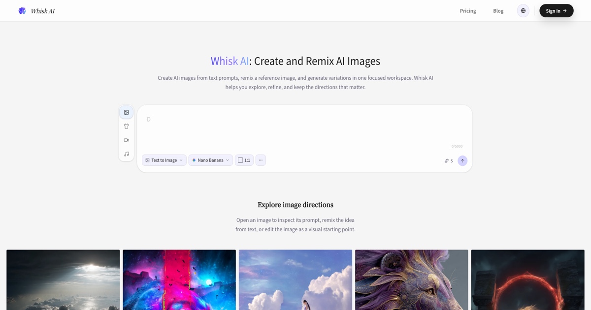 Whisk ai image geneerator