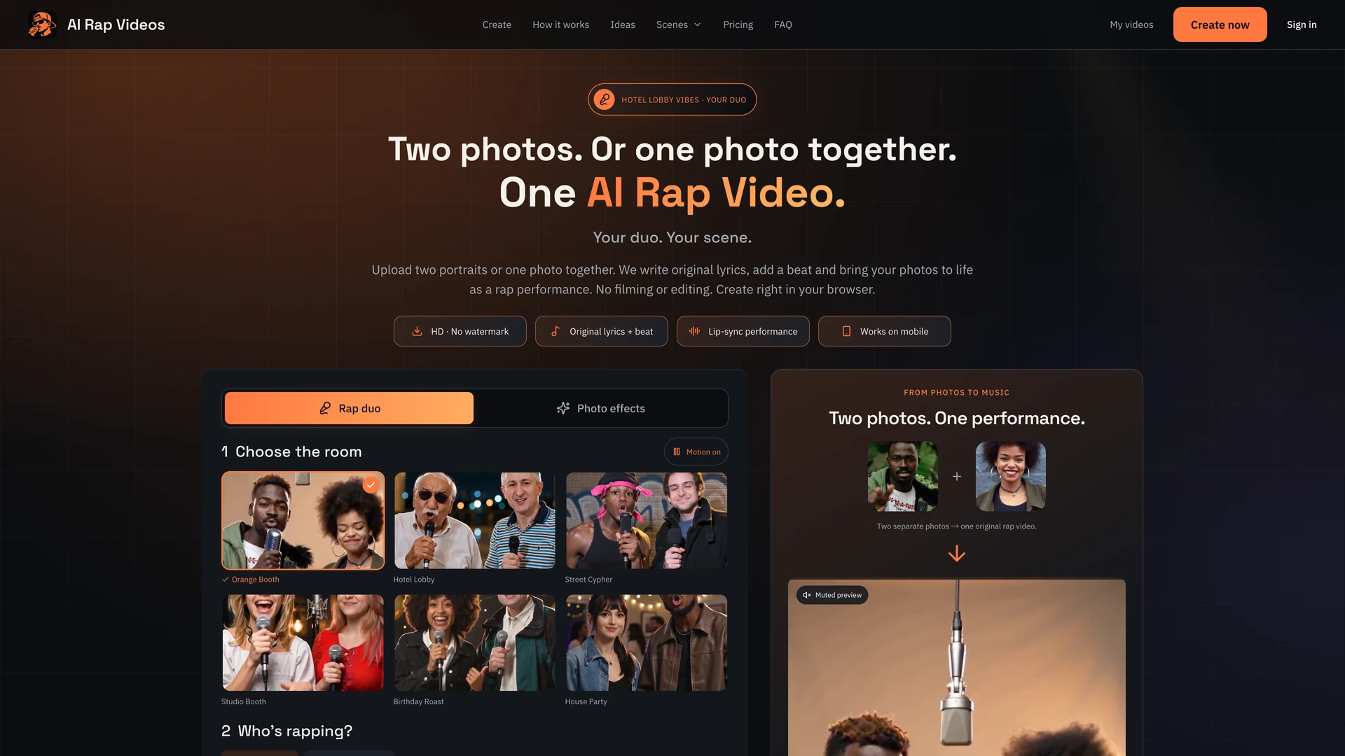 AI Rap Video Generator from Photos | AI Rap Videos