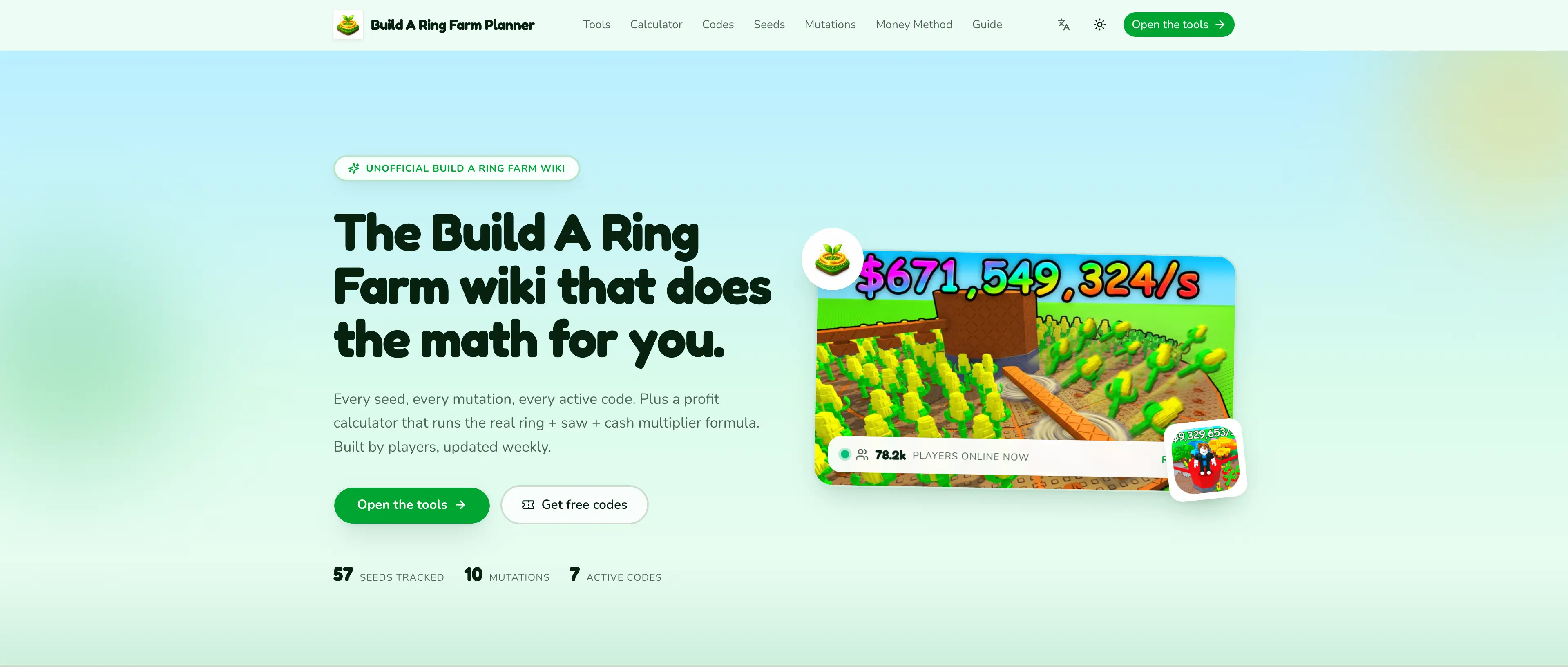 Build A Ring Farm Wiki, Calculator & Codes | Build A Ring Farm Planner