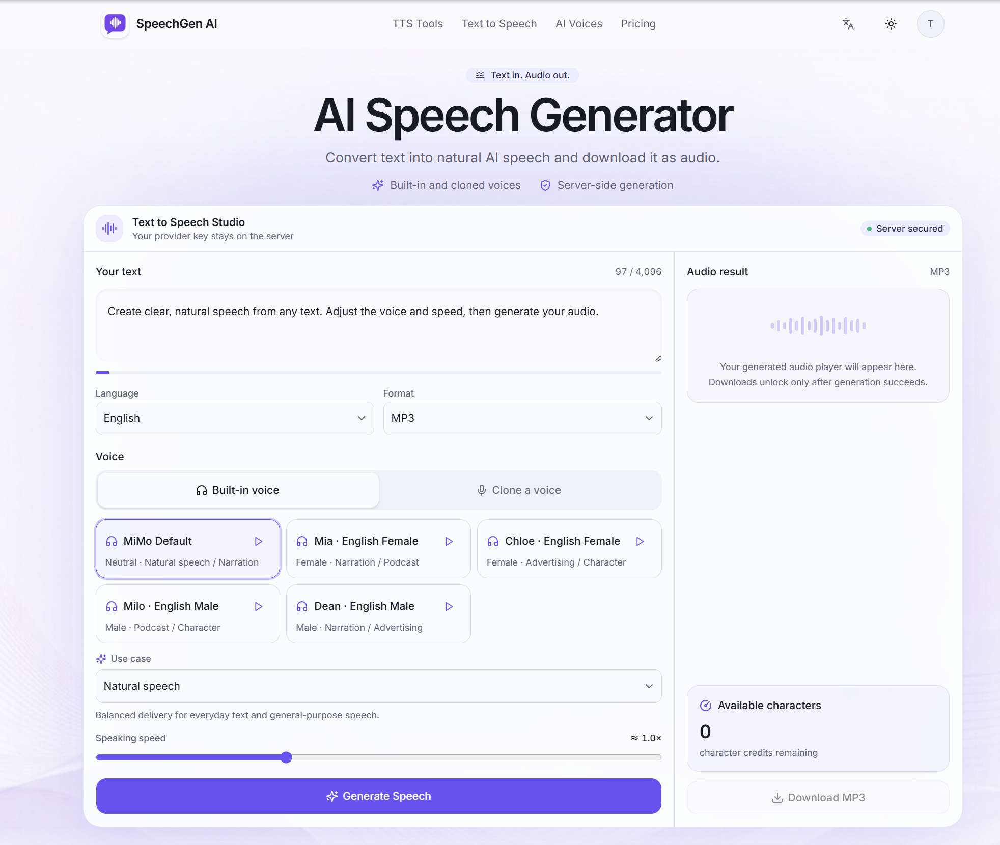 AI Speech Generator - Natural Text to Speech Online