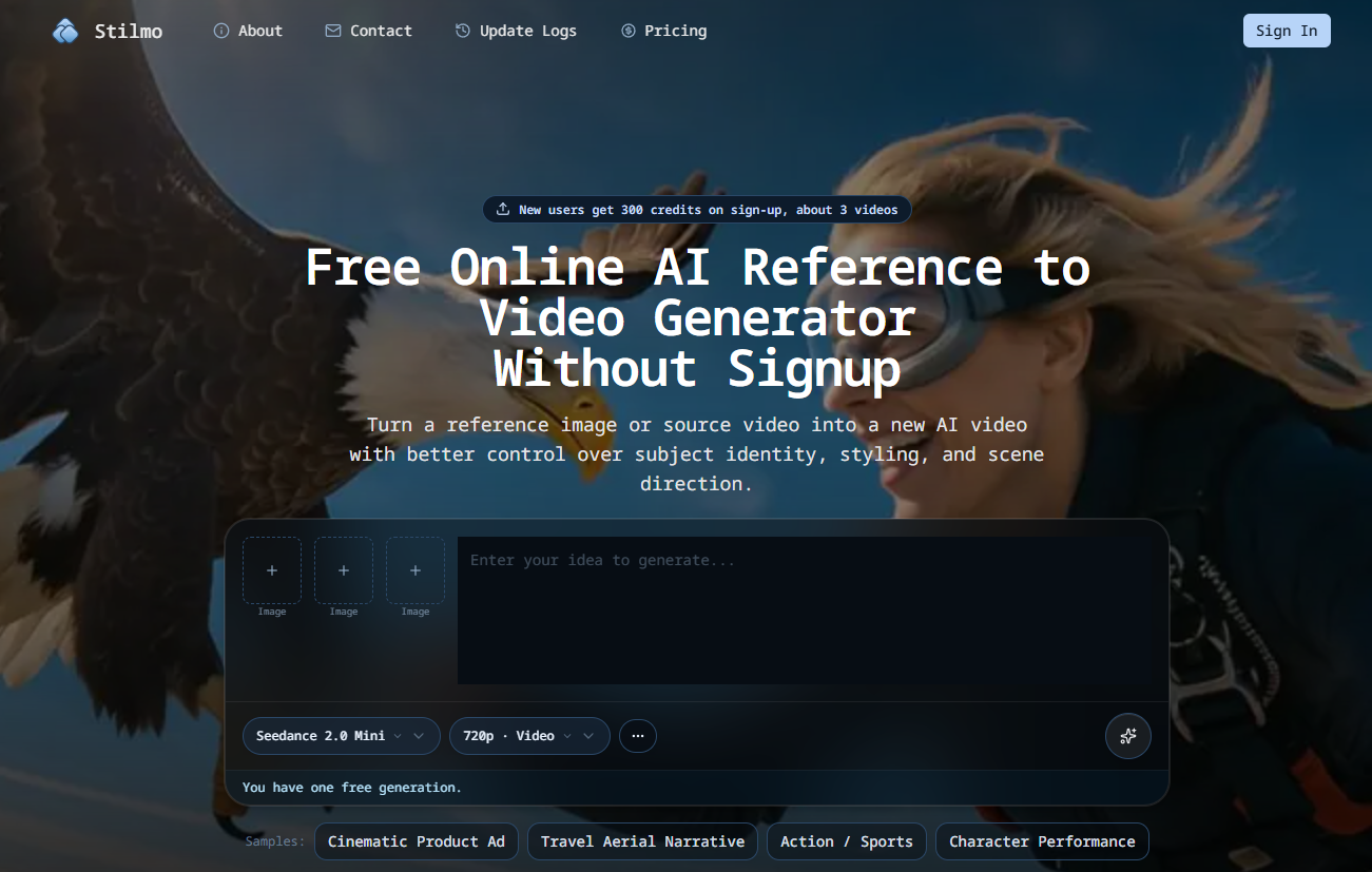 Free Online AI Reference to Video Generator Without Signup