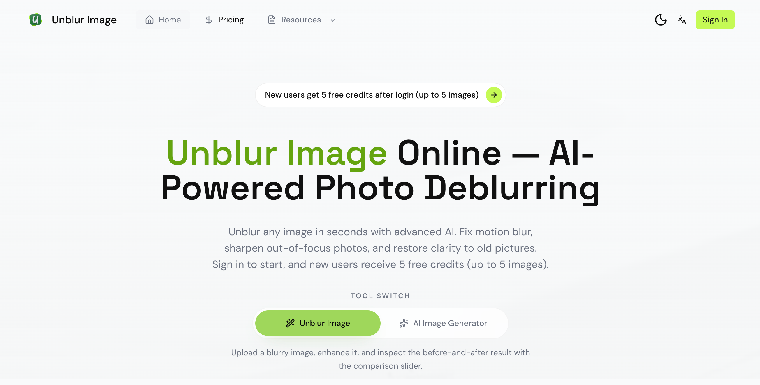 Unblur Image